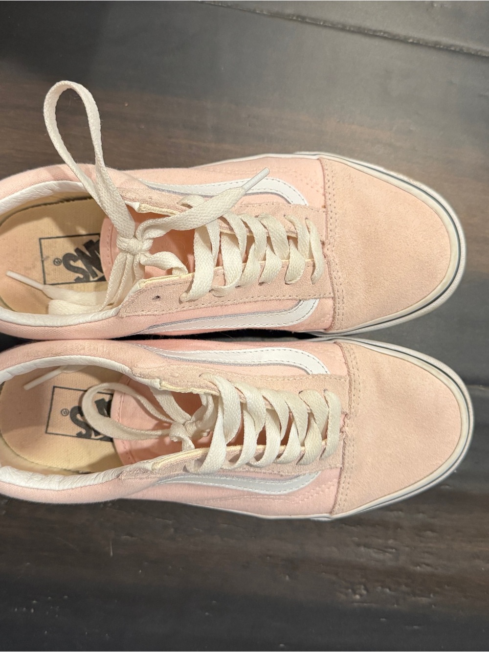 Vans Women's Sneakers in Pink and Cream